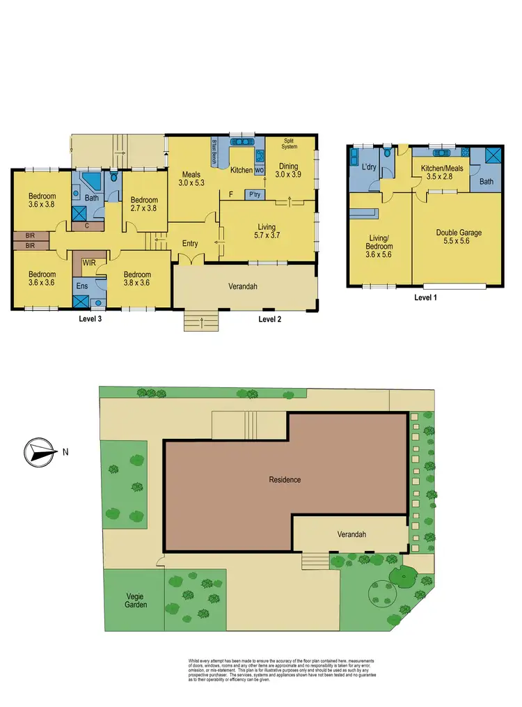 Floorplan of Homely house listing, 39 Maroondah Terrace, Bundoora VIC 3083