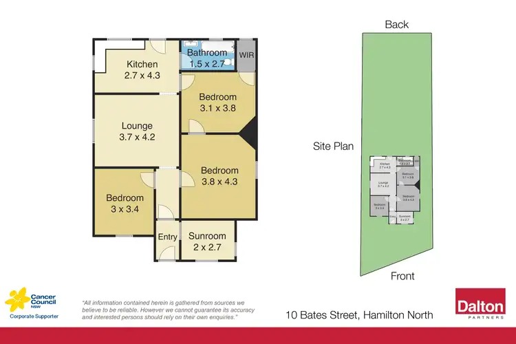 Floorplan of Homely house listing, 10 Bates Street, Hamilton North NSW 2292