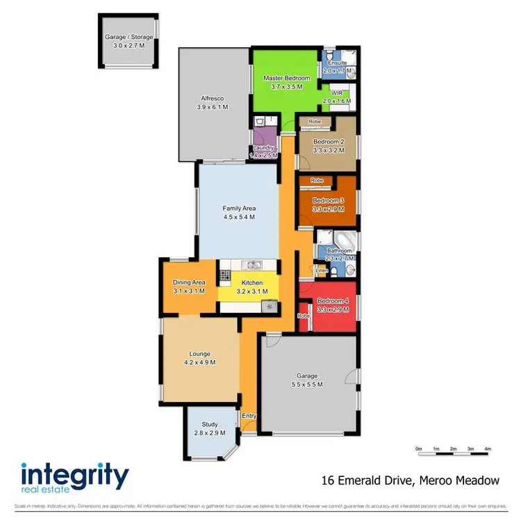 Floorplan of Homely house listing, 16 Emerald Drive, Meroo Meadow NSW 2540