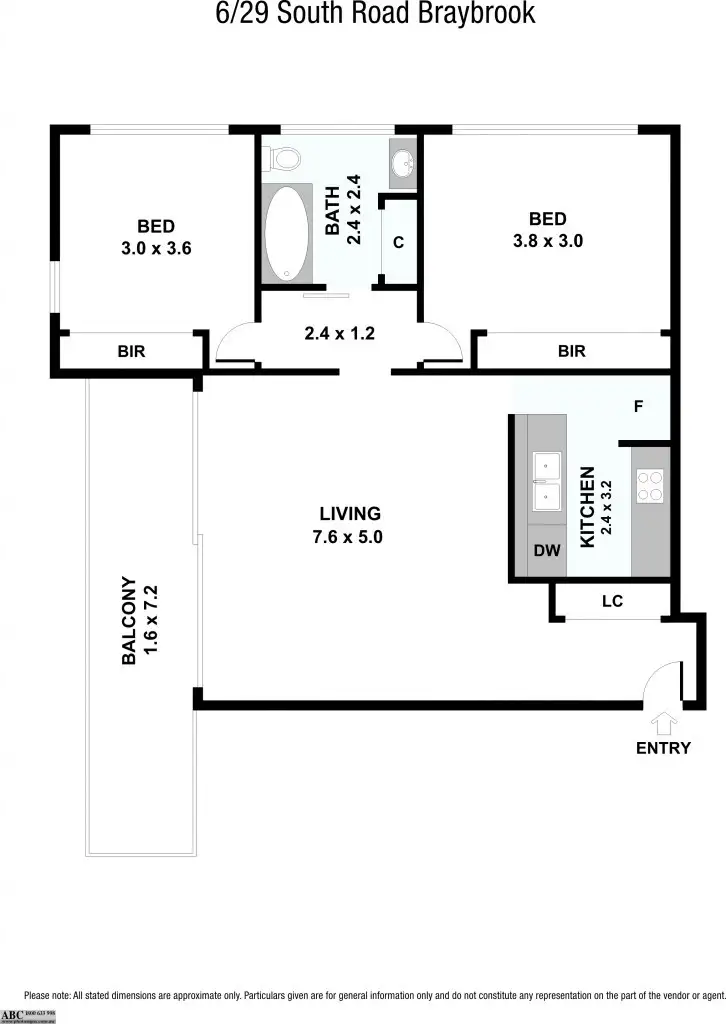 Floorplan of Homely apartment listing, 6/29 South Road, Braybrook VIC 3019