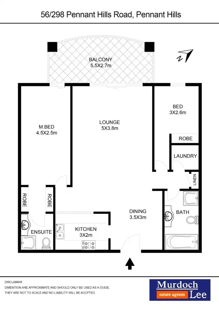 Floorplan of Homely apartment listing, 56/298 Pennant Hills Road, Pennant Hills NSW 2120