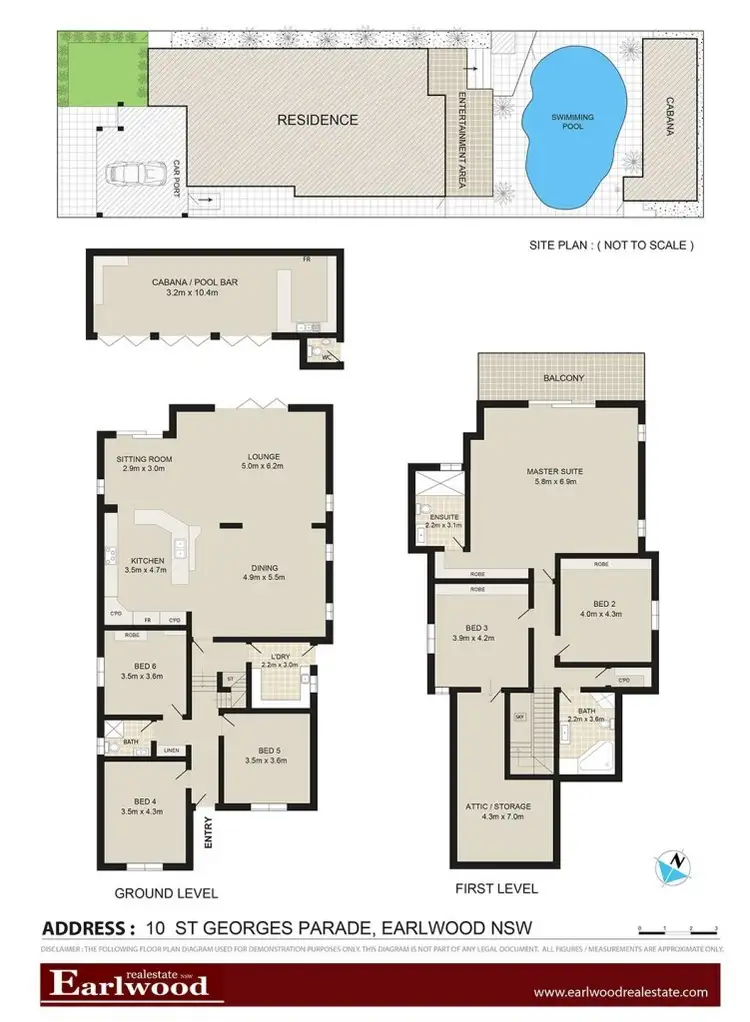 Floorplan of Homely house listing, 10 St Georges Parade, Earlwood NSW 2206