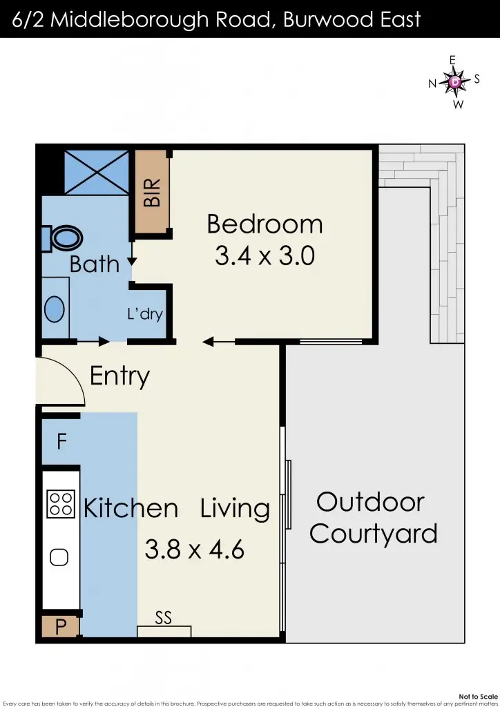 Floorplan of Homely apartment listing, 6/2 Middleborough Road, Burwood East VIC 3151