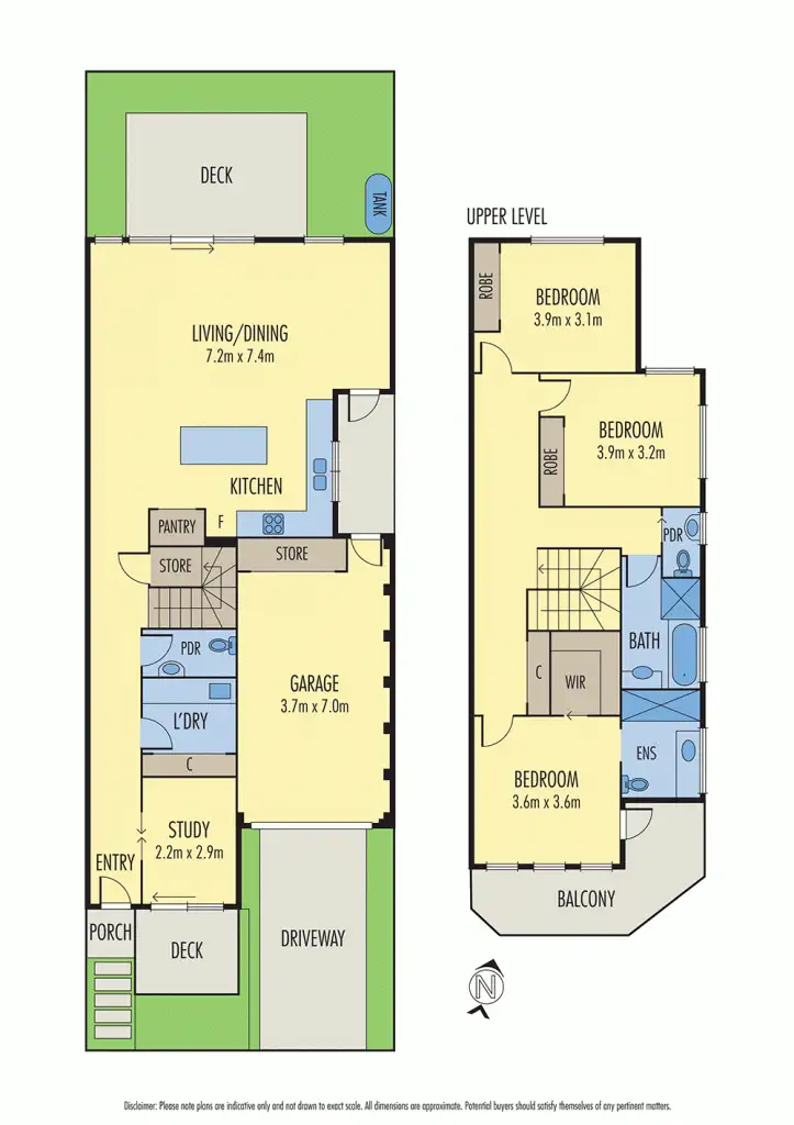 Floorplan of Homely townhouse listing, 5A Foy Avenue, Chelsea VIC 3196