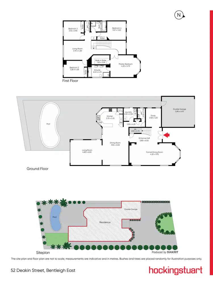 Floorplan of Homely house listing, 52 Deakin Street, Bentleigh East VIC 3165