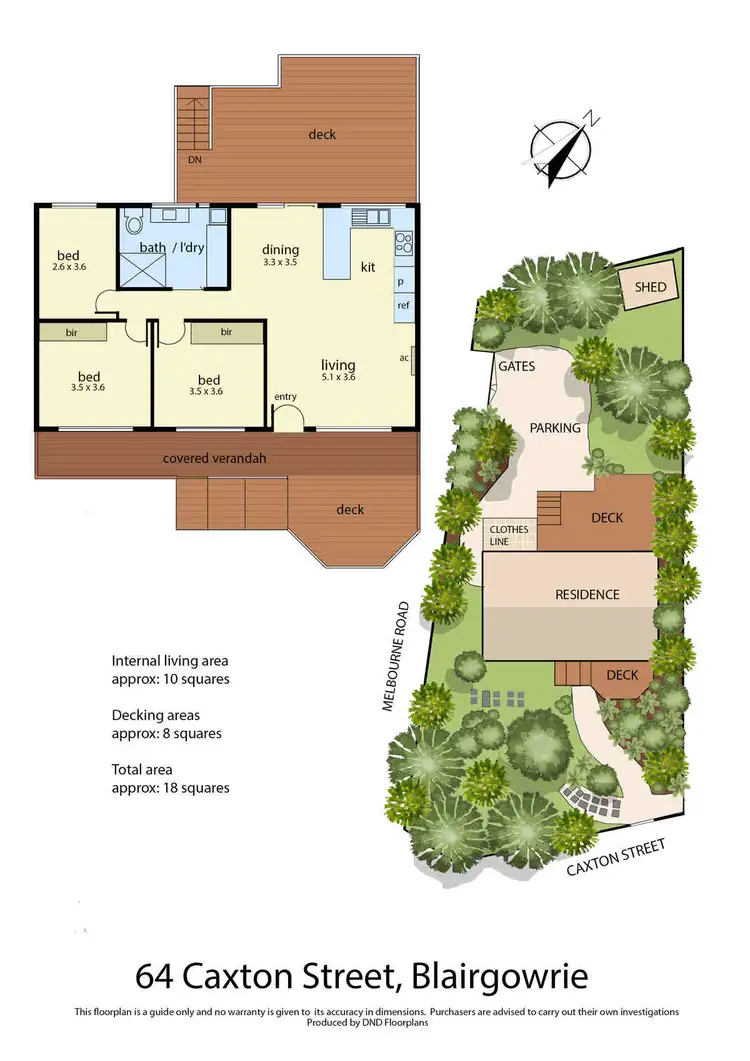 Floorplan of Homely house listing, 64 Caxton Street, Blairgowrie VIC 3942