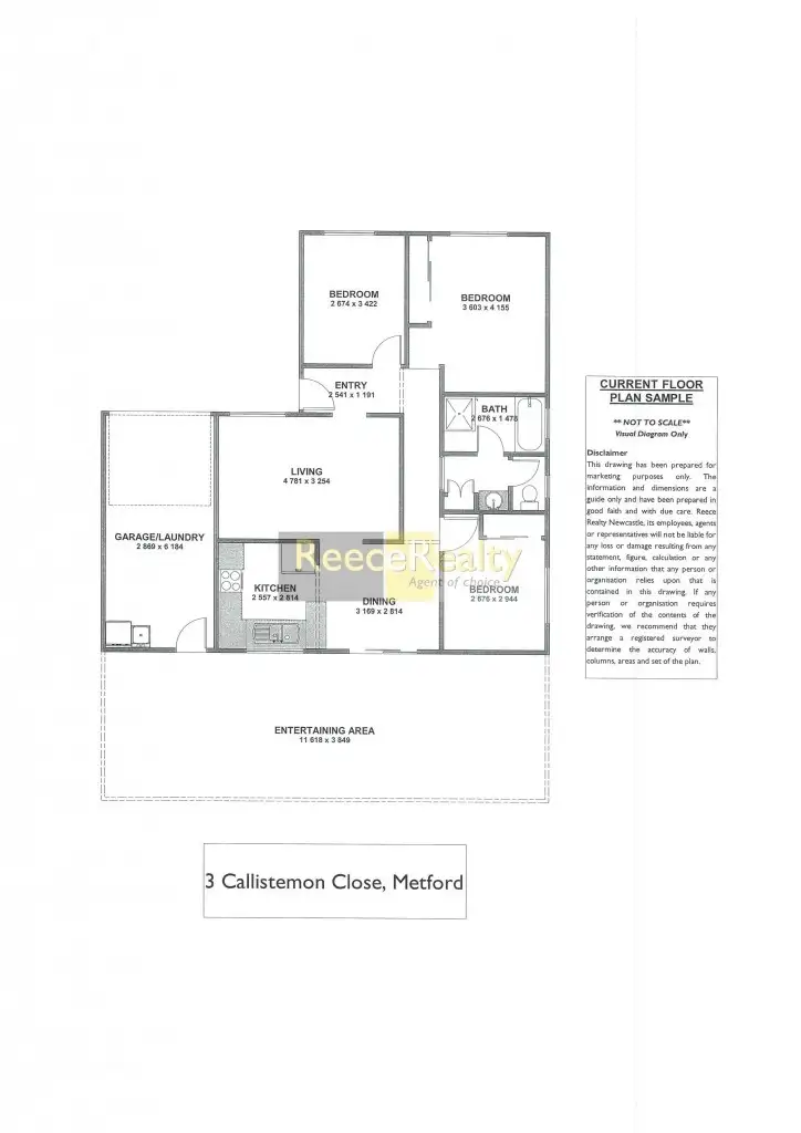 Floorplan of Homely house listing, 3 Callistemon Close, Metford NSW 2323
