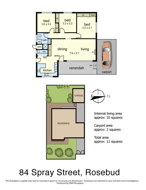 Floorplan of Homely house listing, 84 Spray Street, Rosebud VIC 3939