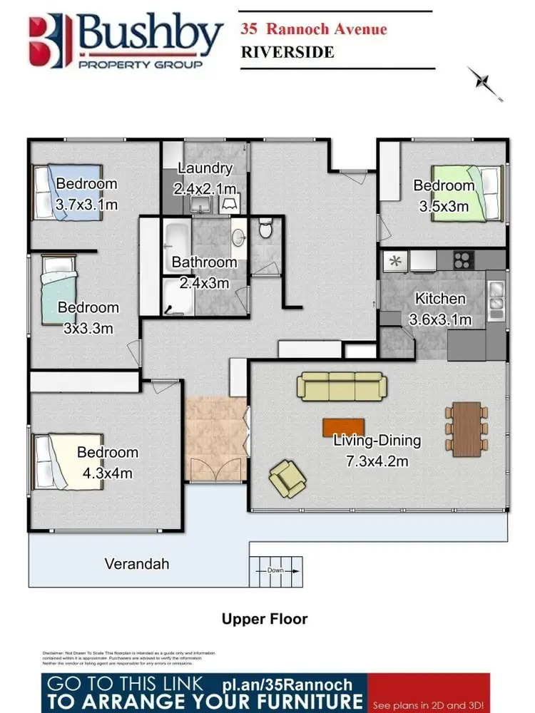 Floorplan of Homely house listing, 35 Rannoch Avenue, Riverside TAS 7250