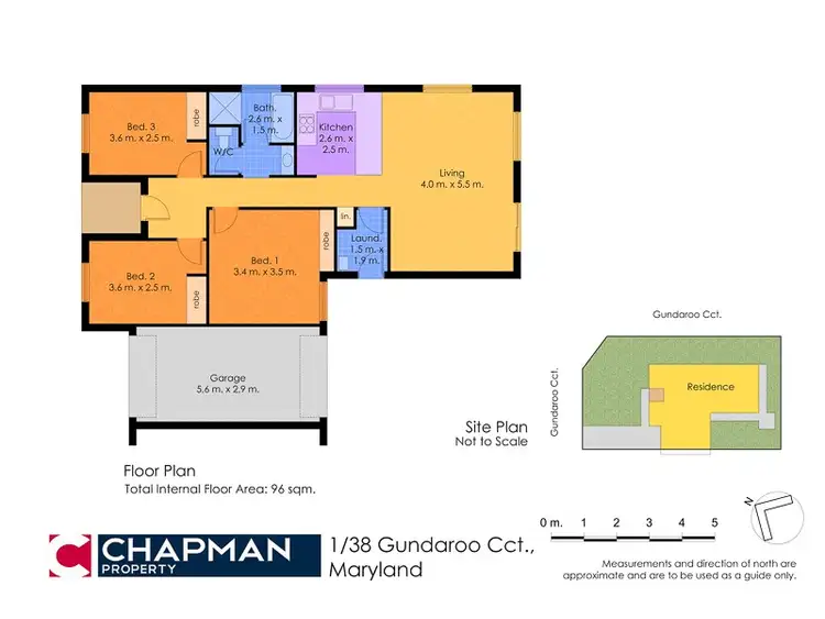 Floorplan of Homely unit listing, 1/38 Gundaroo Circuit, Maryland NSW 2287