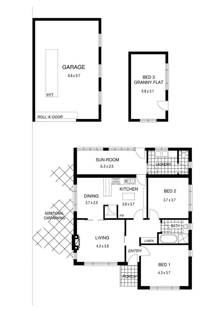 Floorplan of Homely house listing, 48 The Crescent, Blair Athol SA 5084