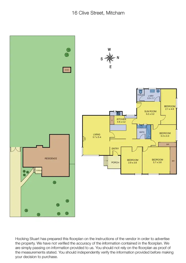 Floorplan of Homely house listing, 16 Clive Street, Mitcham VIC 3132