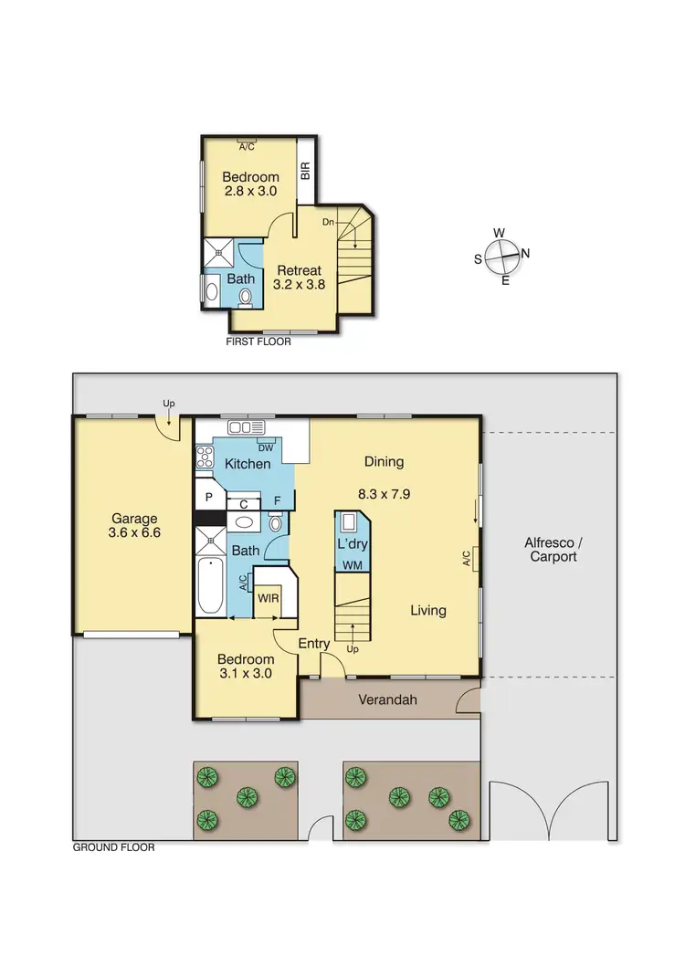 Floorplan of Homely townhouse listing, 52A Westgate Street, Pascoe Vale South VIC 3044