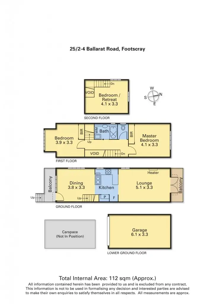 Floorplan of Homely townhouse listing, 25/2-4 Ballarat Road, Footscray VIC 3011