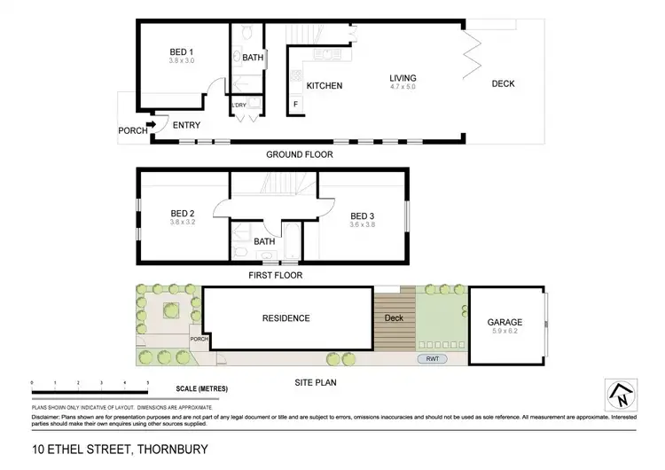 Floorplan of Homely house listing, 10 Ethel Street, Thornbury VIC 3071