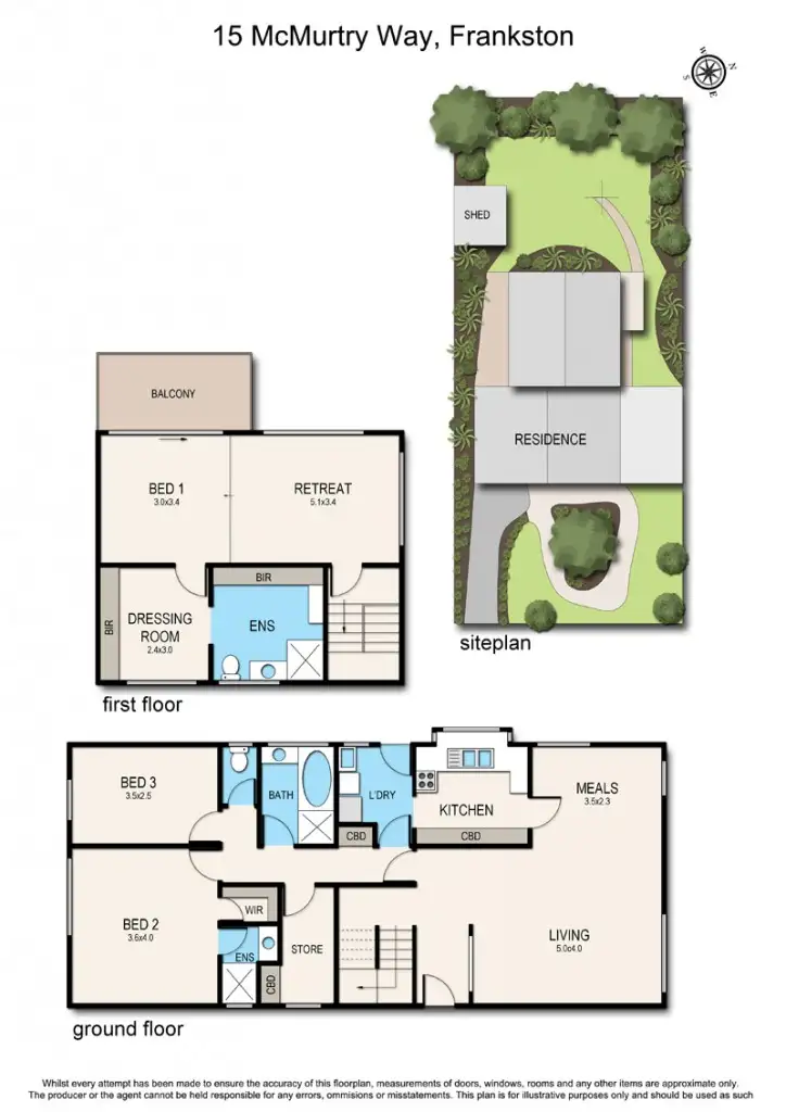Floorplan of Homely house listing, 15 McMurtry Way, Frankston VIC 3199