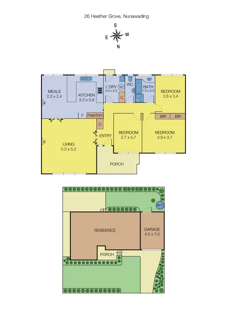 Floorplan of Homely house listing, 26 Heather Grove, Nunawading VIC 3131