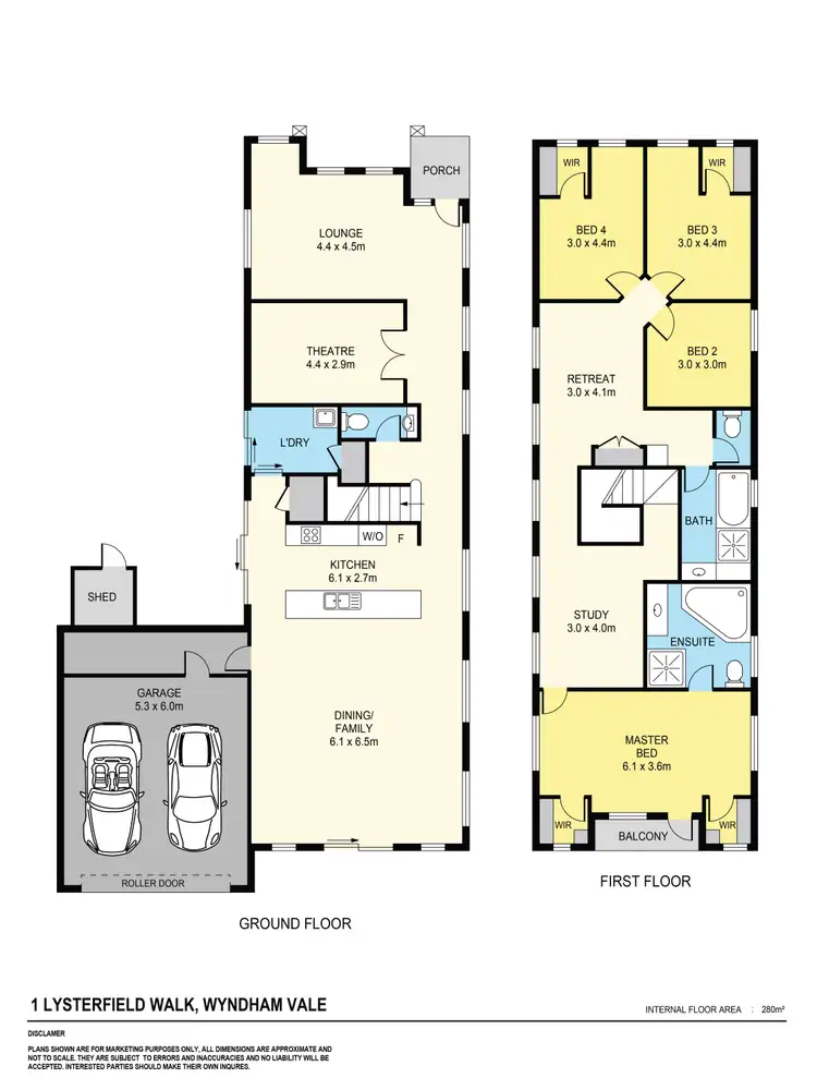Floorplan of Homely house listing, 1 Lysterfield Walk, Wyndham Vale VIC 3024