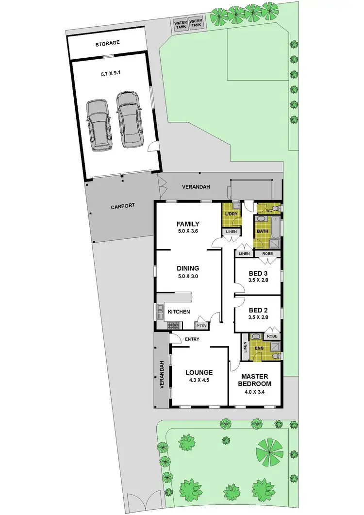 Floorplan of Homely house listing, 84 The Circuit, Gladstone Park VIC 3043