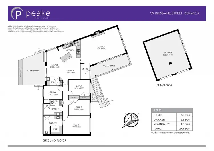 Floorplan of Homely house listing, 39 Brisbane Street, Berwick VIC 3806