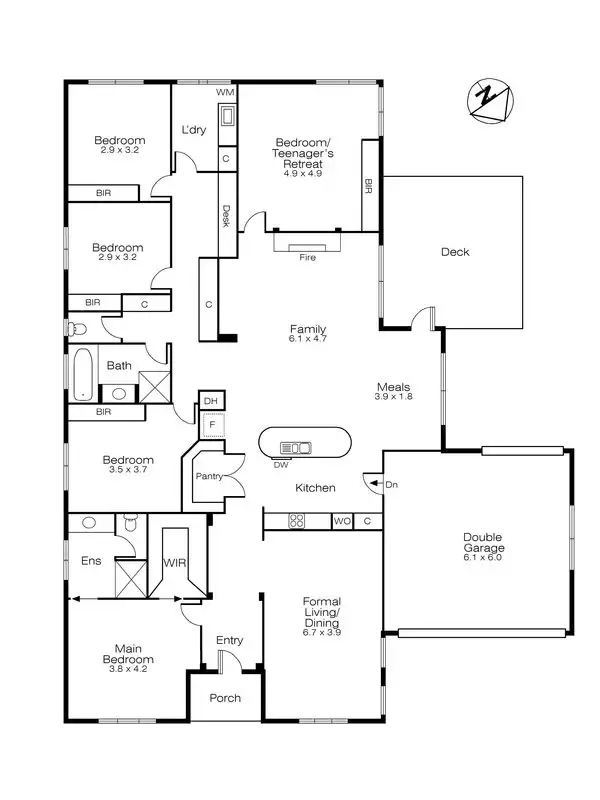 Floorplan of Homely house listing, 51 Belltower Avenue, Alfredton VIC 3350