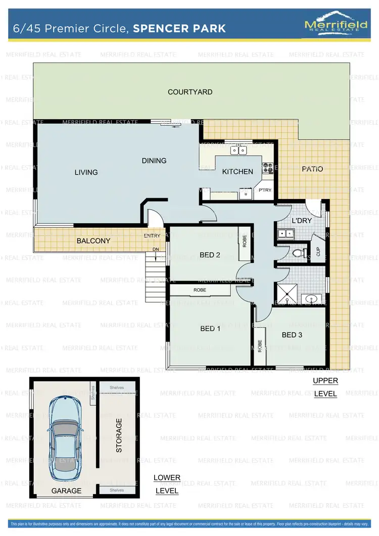 Floorplan of Homely unit listing, 6/45 Premier Circle, Spencer Park WA 6330
