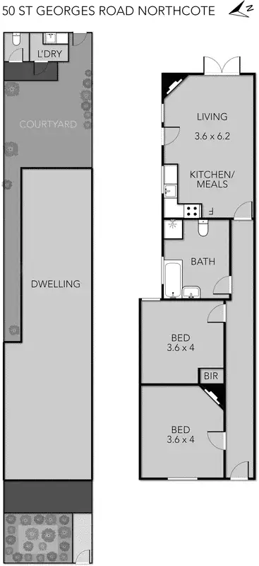 Floorplan of Homely house listing, 50 St Georges Road, Northcote VIC 3070