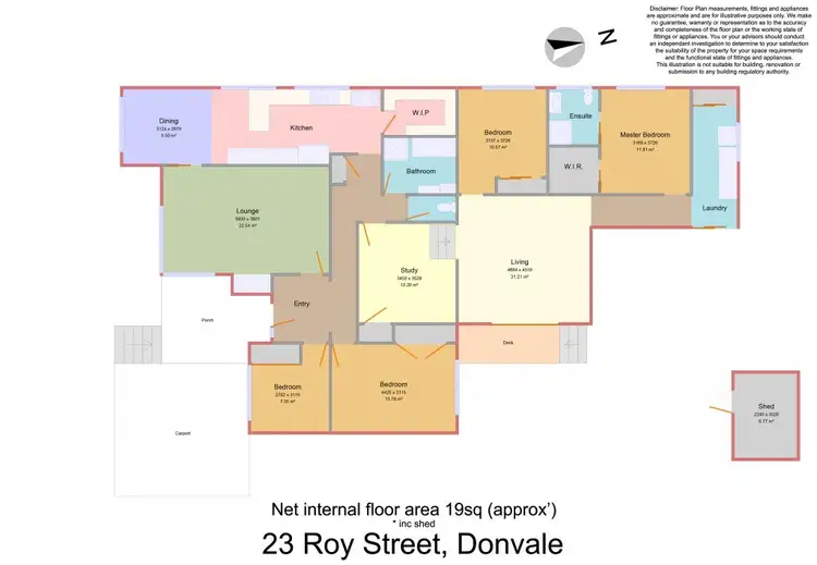 Floorplan of Homely house listing, 23 Roy Street, Donvale VIC 3111