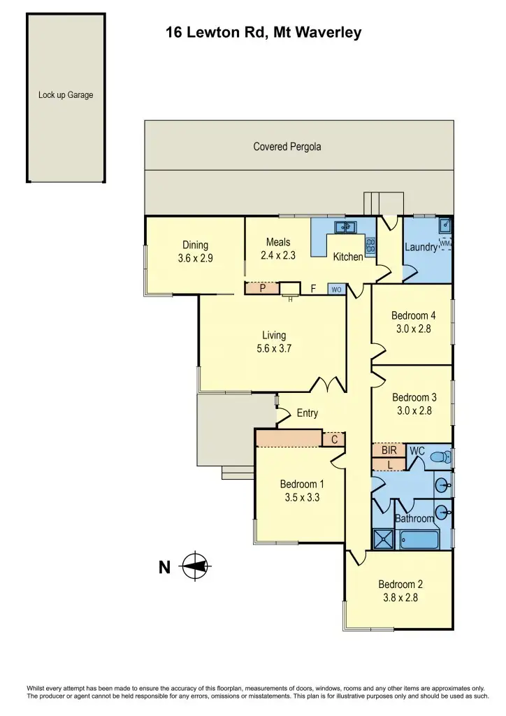 Floorplan of Homely house listing, 16 Lewton Road, Mount Waverley VIC 3149