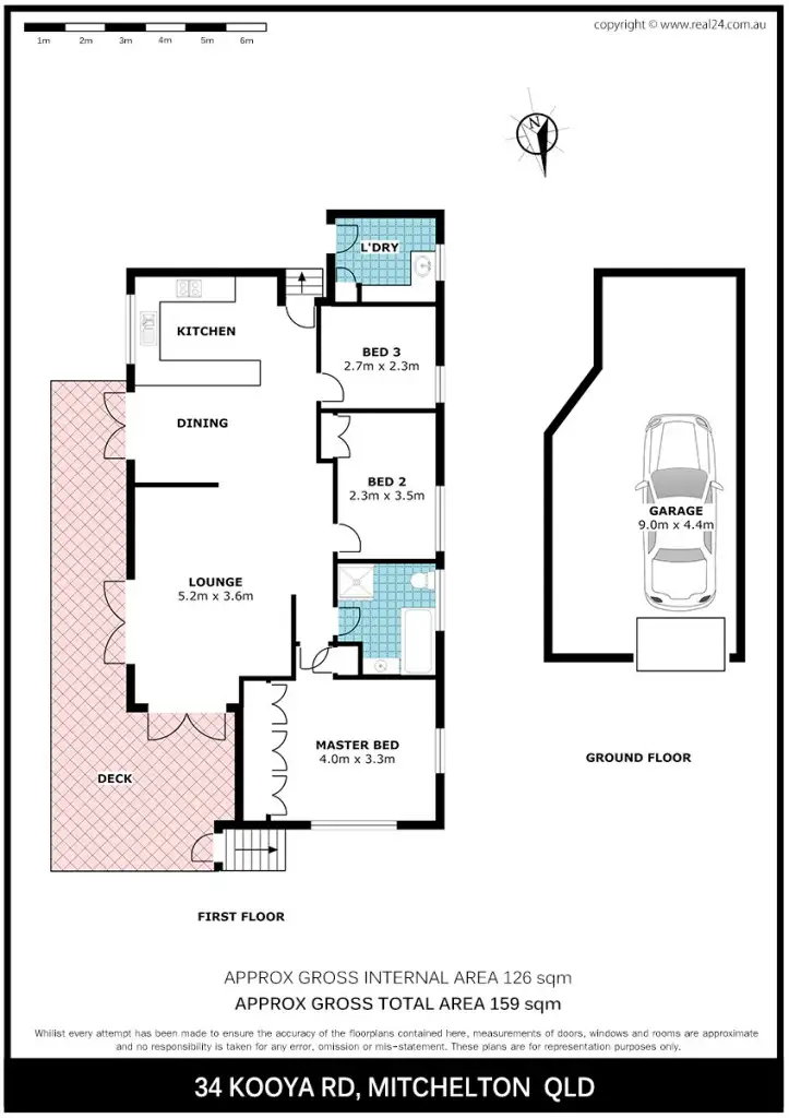 Floorplan of Homely house listing, 34 Kooya Road, Mitchelton QLD 4053