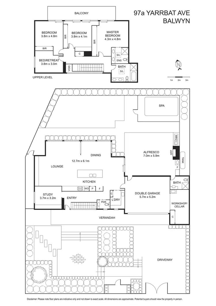 Floorplan of Homely house listing, 97A Yarrbat Avenue, Balwyn VIC 3103