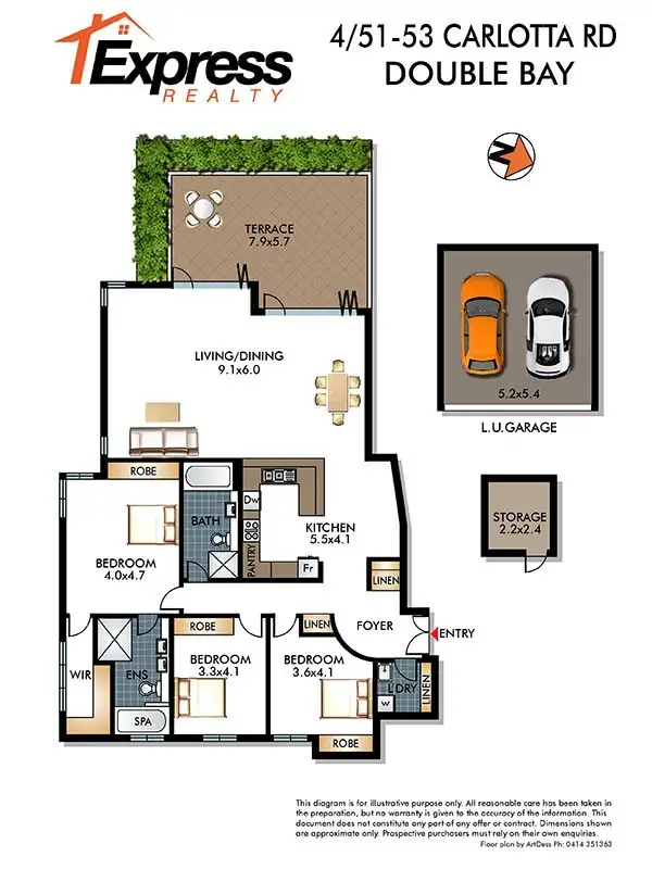 Floorplan of Homely apartment listing, 4/51-53 Carlotta Road, Double Bay NSW 2028