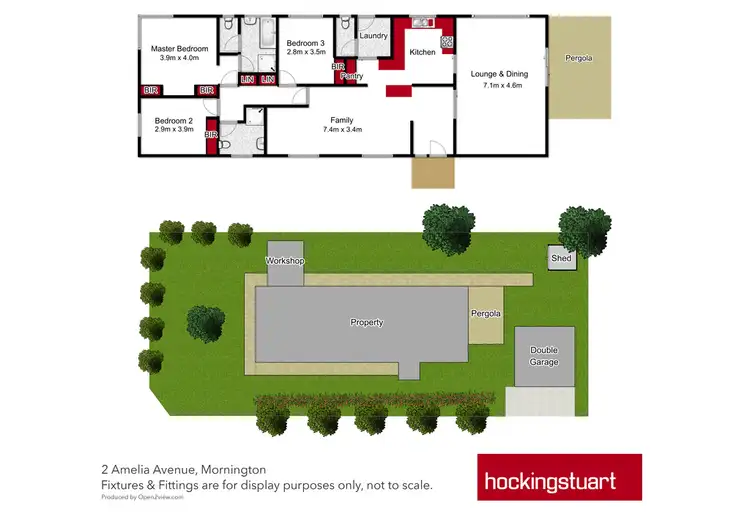 Floorplan of Homely house listing, 2 Amelia Avenue, Mornington VIC 3931