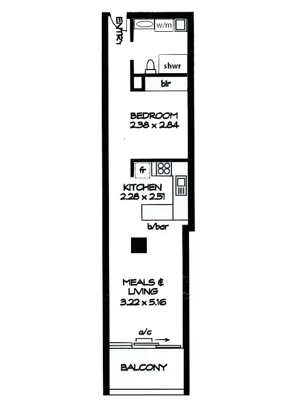 Floorplan of Homely apartment listing, 6/155 Waymouth Street, Adelaide SA 5000