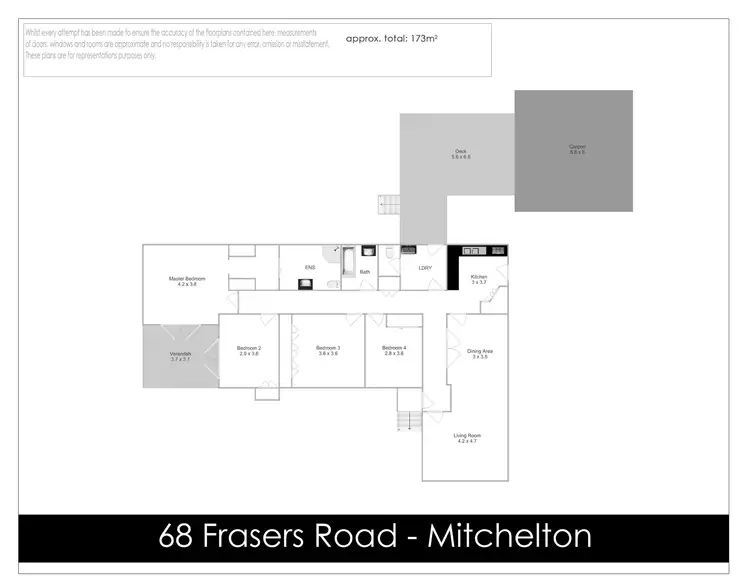 Floorplan of Homely house listing, 68 Frasers Road, Mitchelton QLD 4053