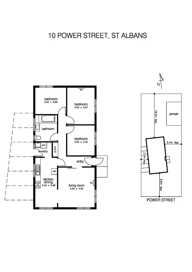 Floorplan of Homely house listing, 10 Power Street, St Albans VIC 3021