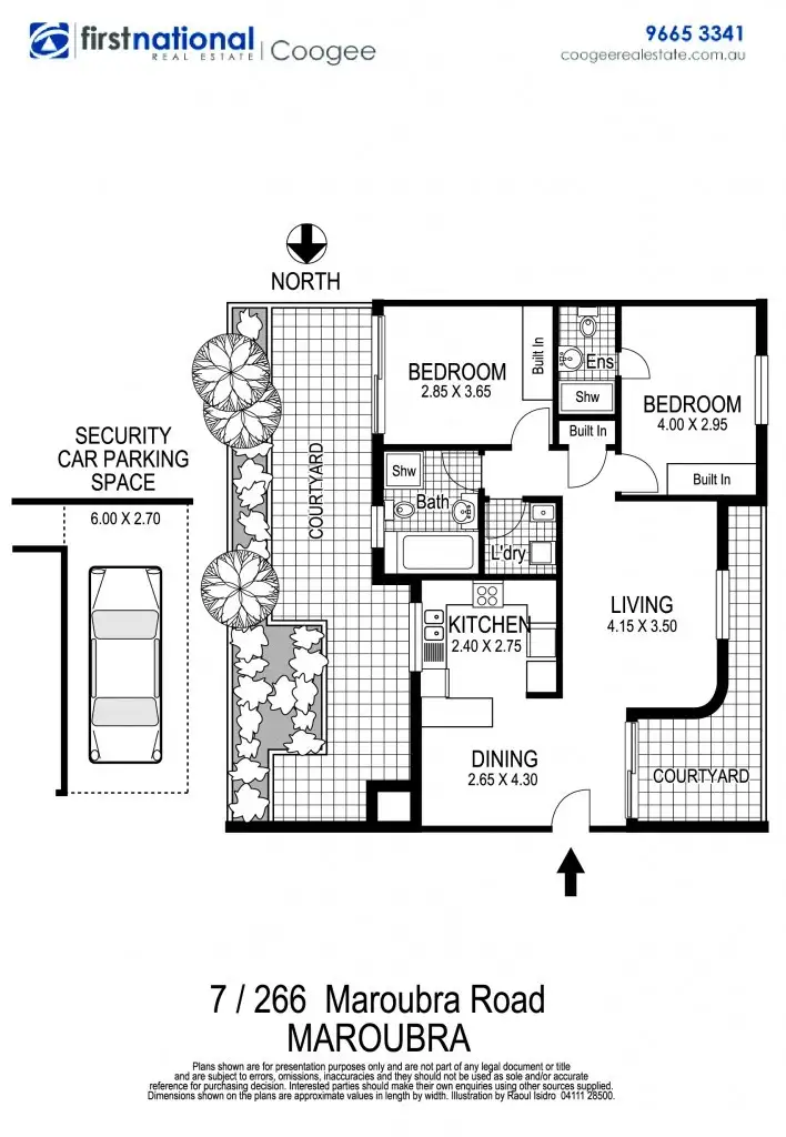 Floorplan of Homely apartment listing, 7/266 Maroubra Road, Maroubra NSW 2035