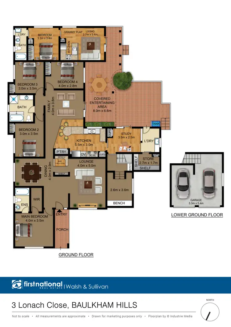 Floorplan of Homely house listing, 3 Lonach Place, Baulkham Hills NSW 2153