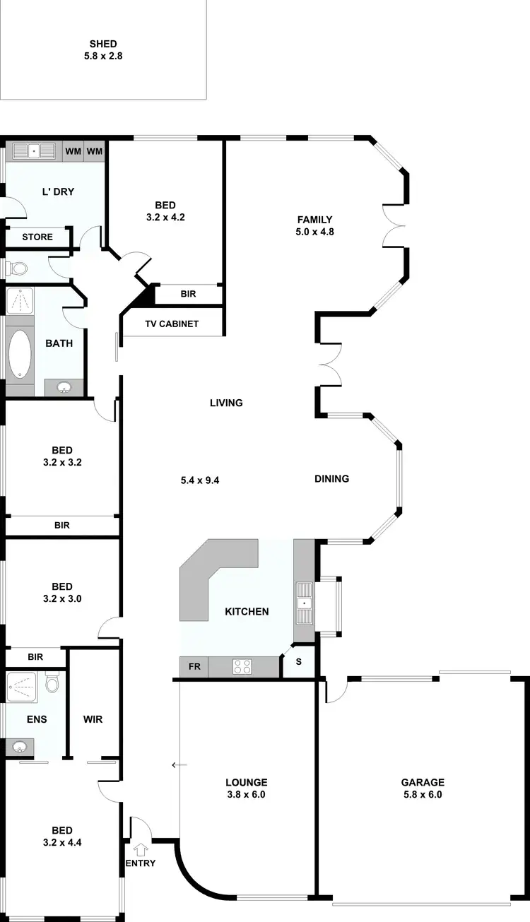 Floorplan of Homely house listing, 8 Excelsa Way, Hillside VIC 3037