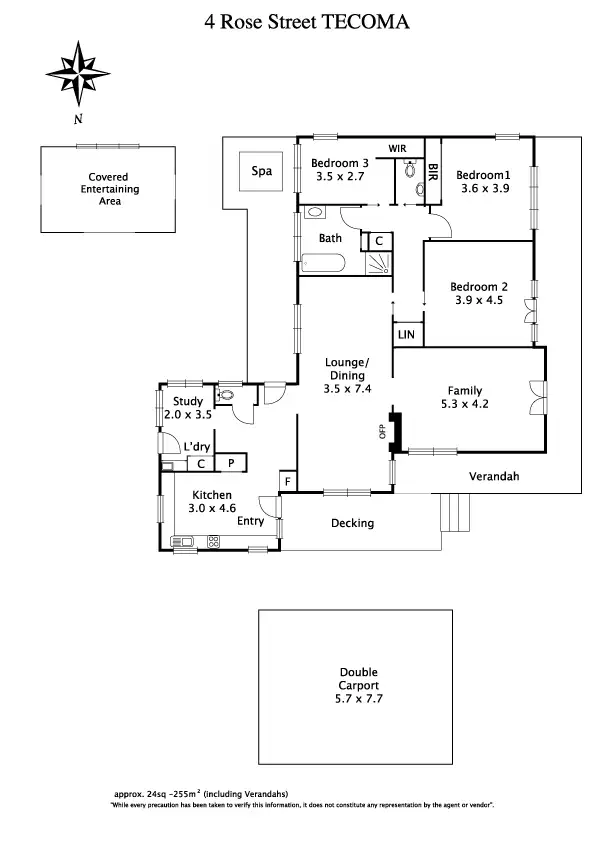 Floorplan of Homely house listing, 4 Rose Street, Tecoma VIC 3160
