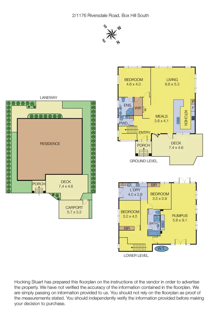 Floorplan of Homely townhouse listing, 2/1176 Riversdale Road, Box Hill South VIC 3128