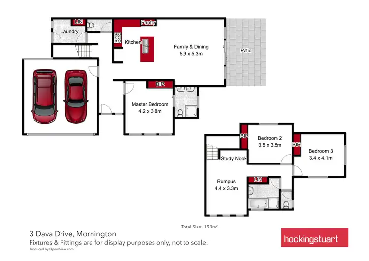 Floorplan of Homely house listing, 3 Dava Dr, Mornington VIC 3931