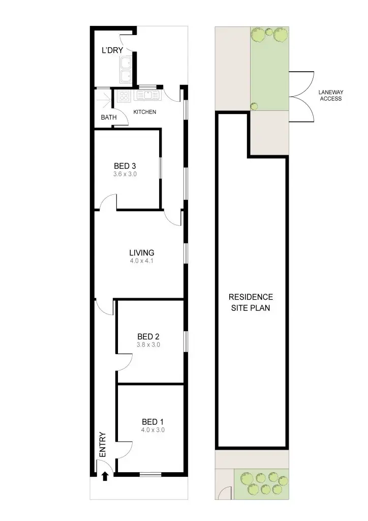 Floorplan of Homely house listing, 24 Noone Street, Clifton Hill VIC 3068