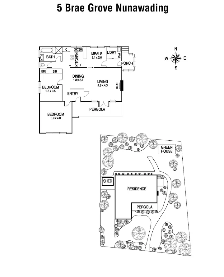 Floorplan of Homely house listing, 5 Brae Grove, Nunawading VIC 3131
