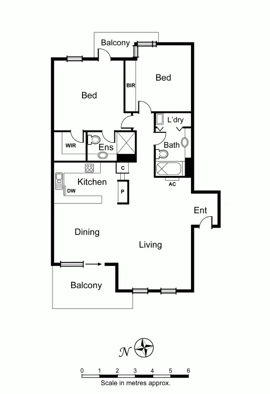 Floorplan of Homely apartment listing, 6/2a The Avenue, Prahran VIC 3181