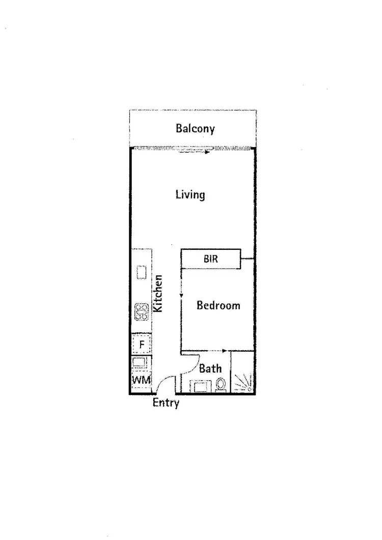 Floorplan of Homely apartment listing, 915/39 Coventry Street, Southbank VIC 3006