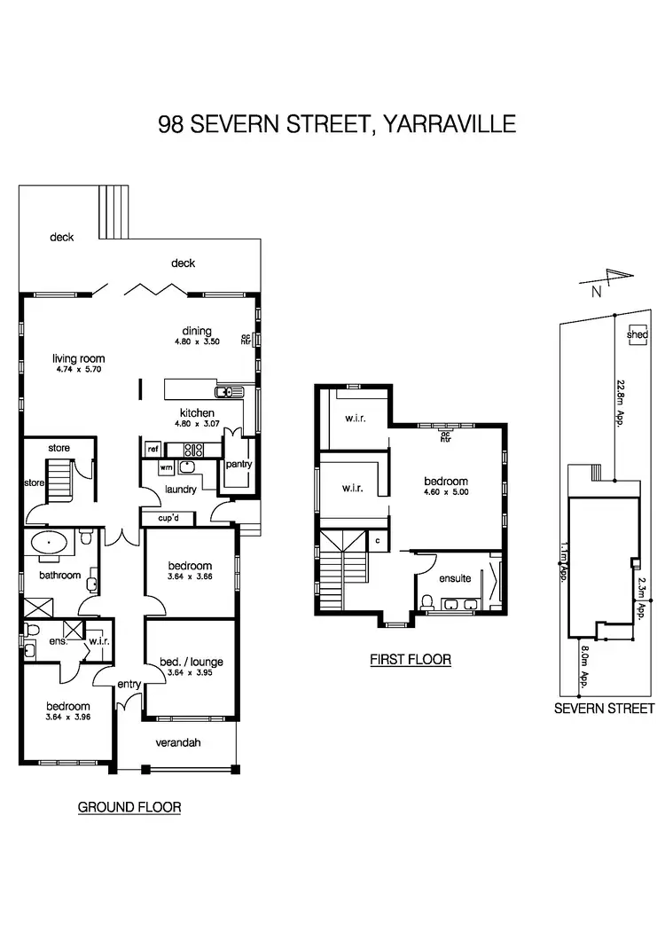 Floorplan of Homely house listing, 98 Severn Street, Yarraville VIC 3013
