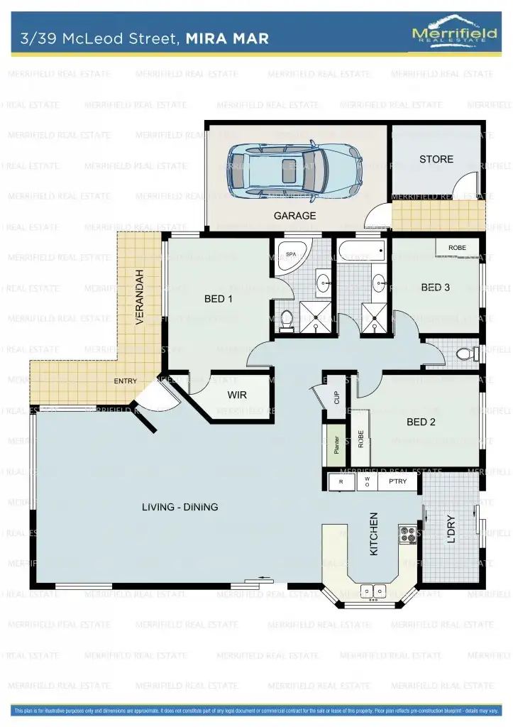 Floorplan of Homely house listing, 3/39 McLeod Street, Mira Mar WA 6330