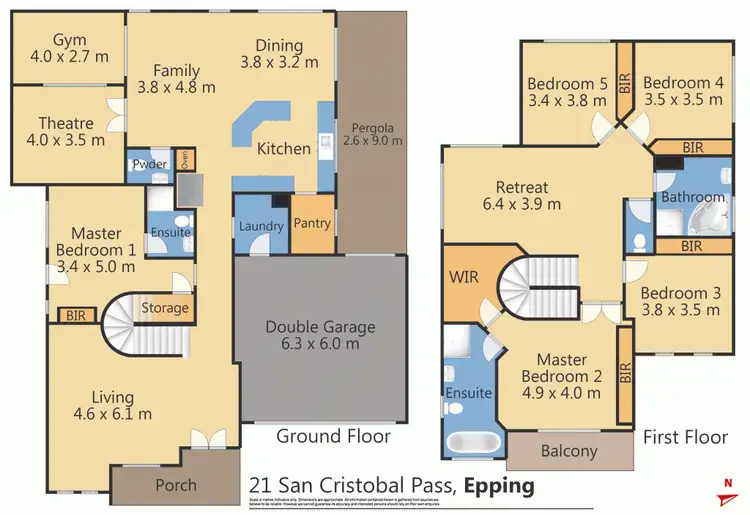 Floorplan of Homely house listing, 21 San Cristobal Pass, Epping VIC 3076