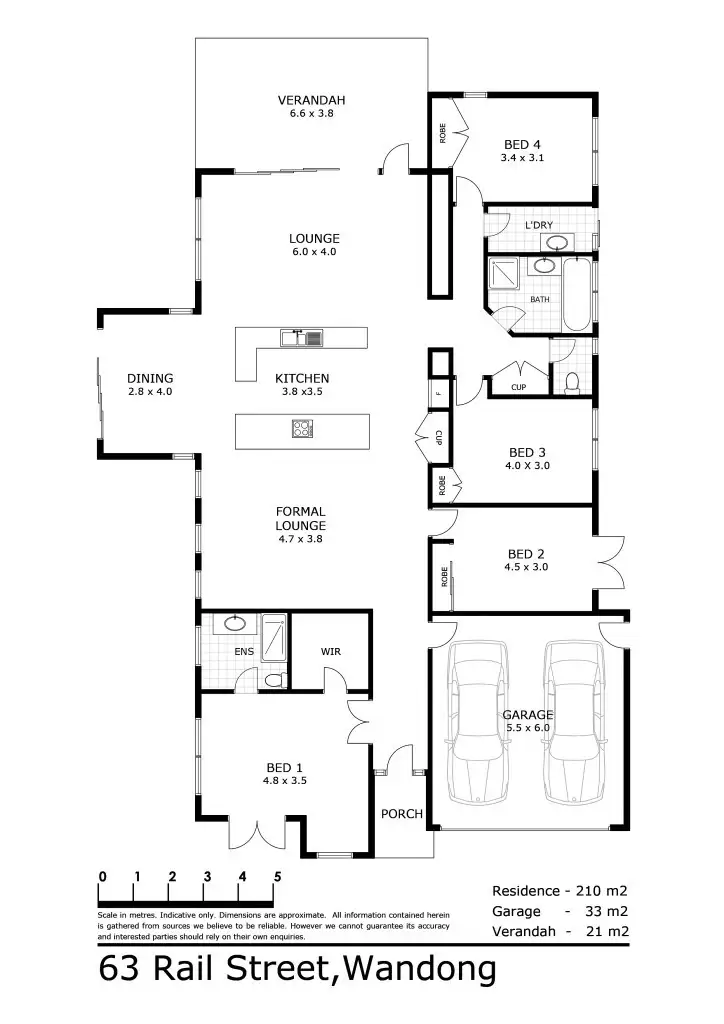 Floorplan of Homely house listing, 63 Rail Street, Wandong VIC 3758